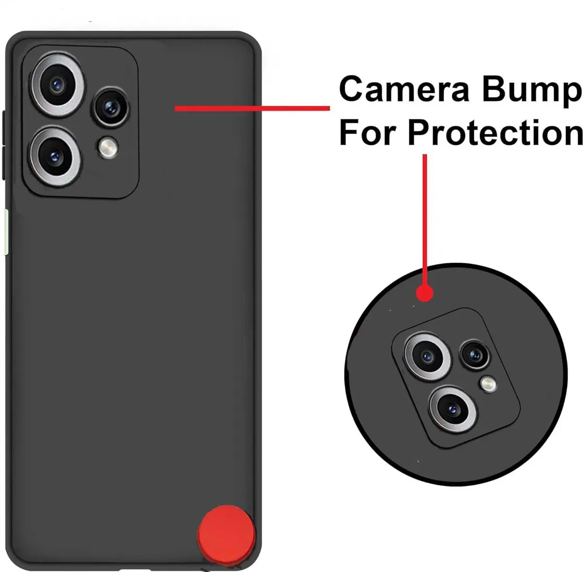Micvir Back Cover for CMF by Nothing Phone 2 Pro 5G (Black, Dual Protection, Silicon, Pack of: 1) — image 3 of 5