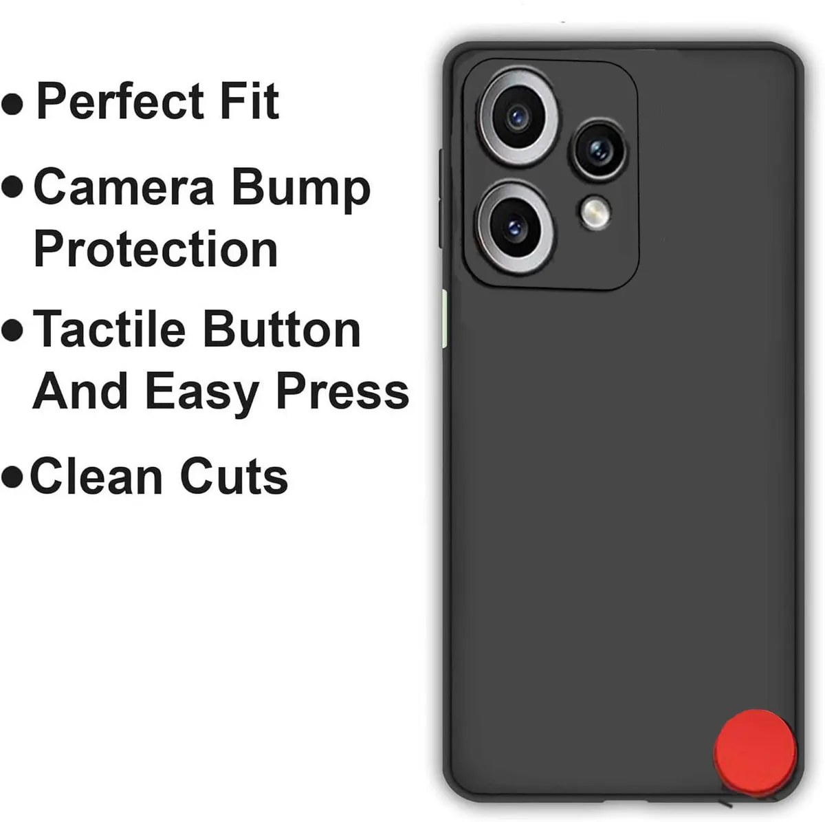 Micvir Back Cover for CMF by Nothing Phone 2 Pro 5G (Black, Dual Protection, Silicon, Pack of: 1) — image 4 of 5