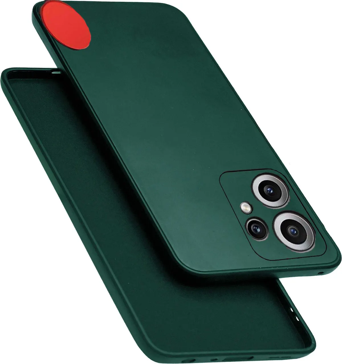 Micvir Back Cover for CMF by Nothing Phone 2 Pro 5G (Green, Dual Protection, Silicon, Pack of: 1)