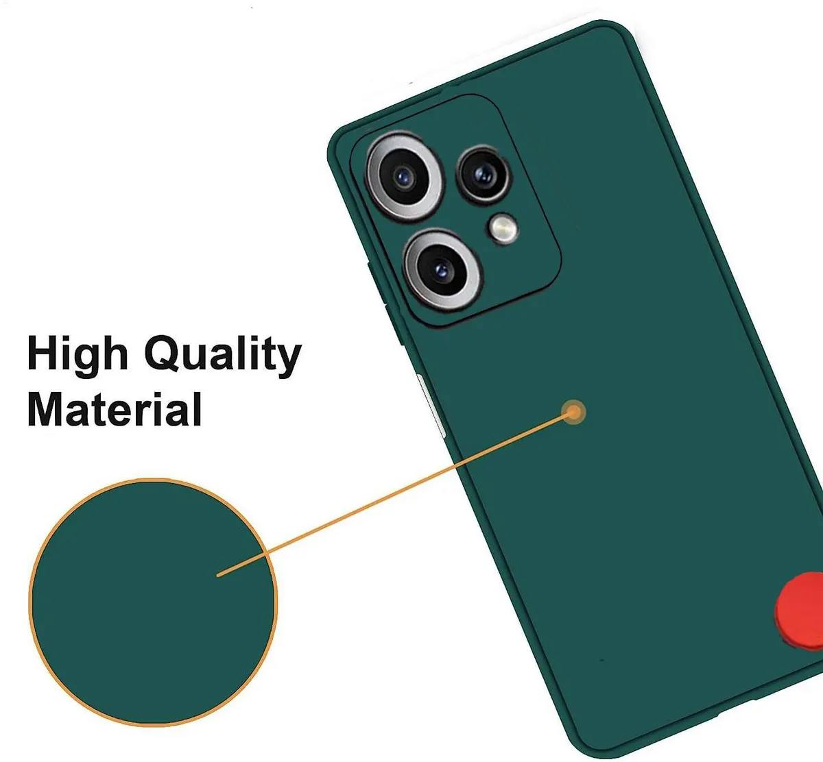 Micvir Back Cover for CMF by Nothing Phone 2 Pro 5G (Green, Dual Protection, Silicon, Pack of: 1) — image 2 of 5