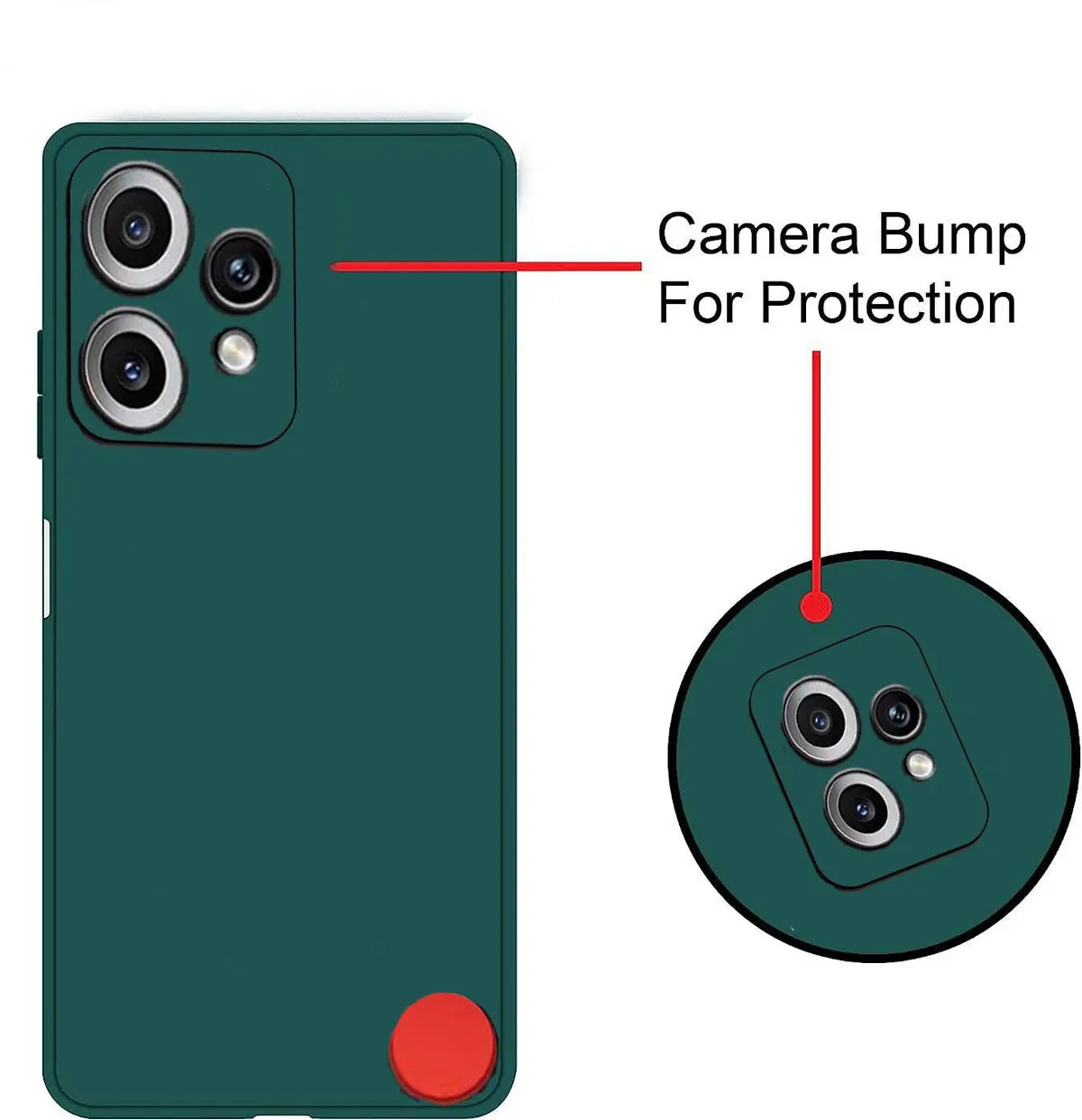 Micvir Back Cover for CMF by Nothing Phone 2 Pro 5G (Green, Dual Protection, Silicon, Pack of: 1) — image 3 of 5