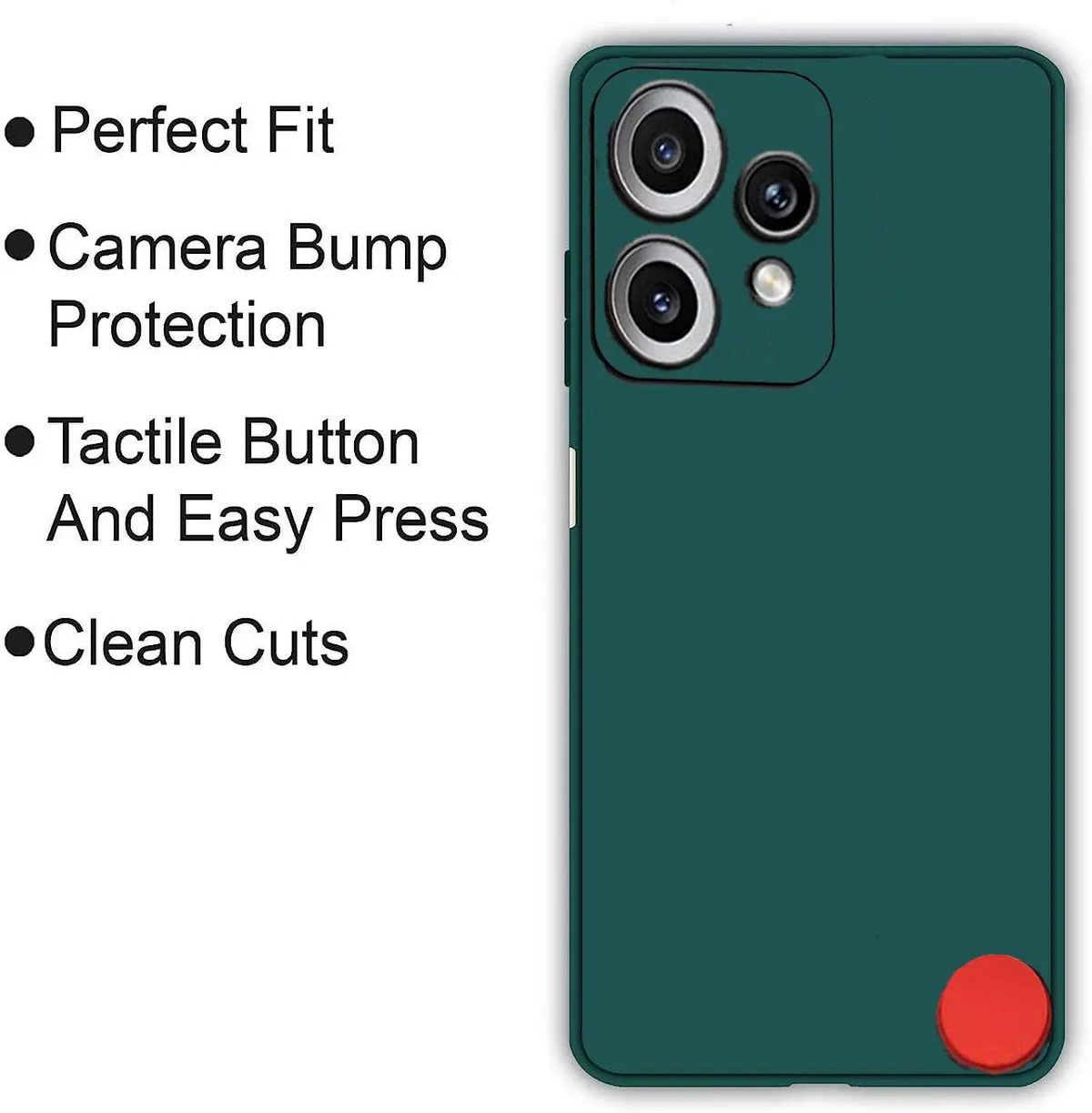 Micvir Back Cover for CMF by Nothing Phone 2 Pro 5G (Green, Dual Protection, Silicon, Pack of: 1) — image 4 of 5