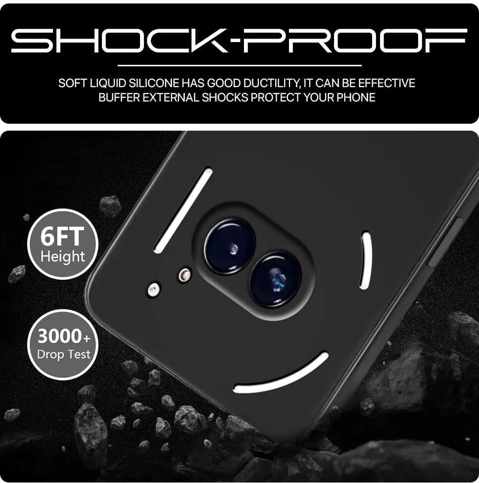 Micvir Back Cover for Nothing Phone (2a) 5G (Black, Dual Protection, Silicon, Pack of: 1) — image 4 of 5