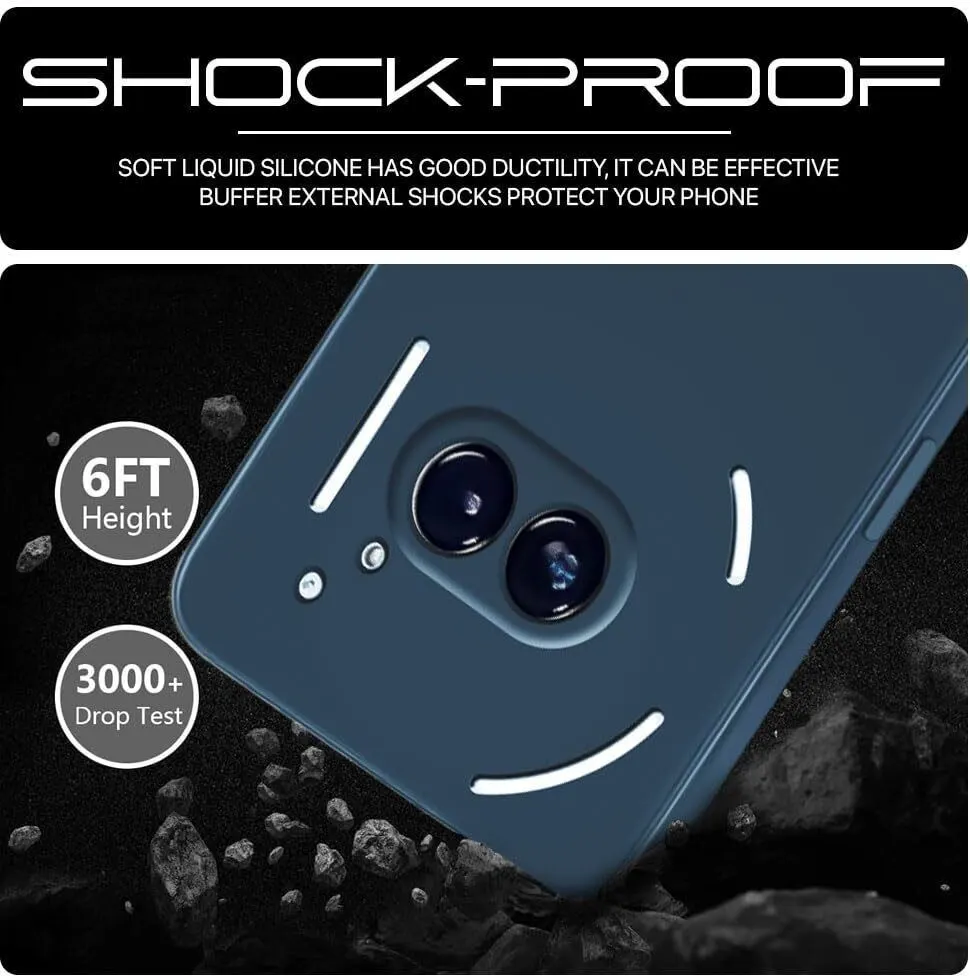 Micvir Back Cover for Nothing Phone (2a) 5G (Blue, Dual Protection, Silicon, Pack of: 1) — image 4 of 5