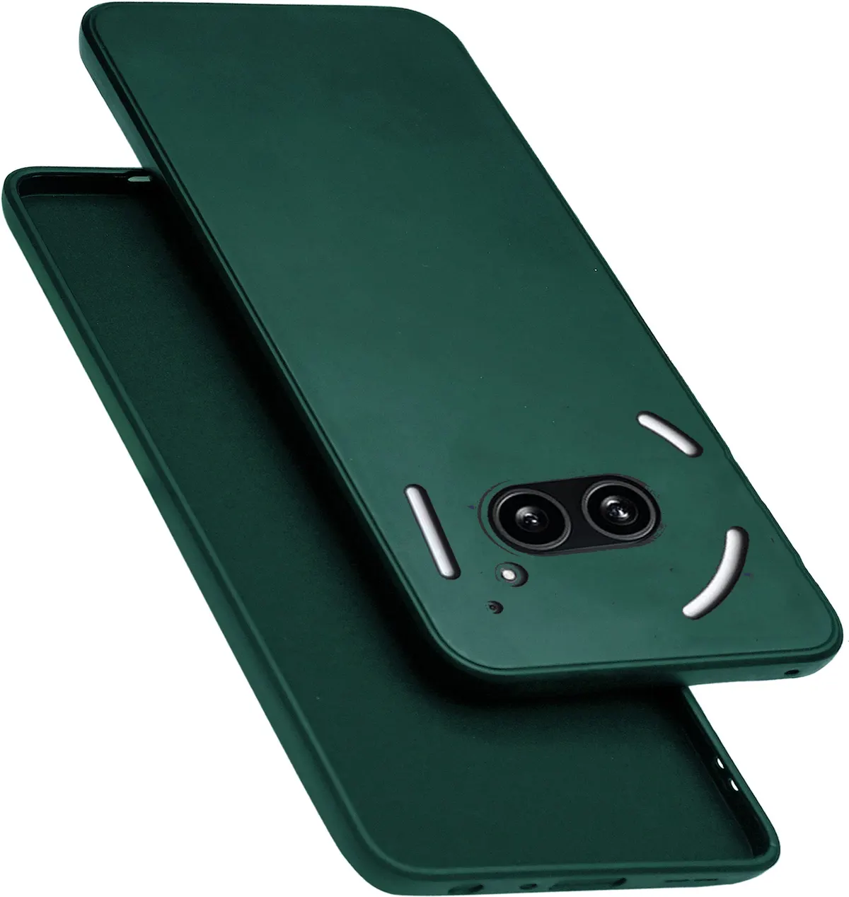 Micvir Back Cover for Nothing Phone (2a) 5G (Green, Dual Protection, Silicon, Pack of: 1)