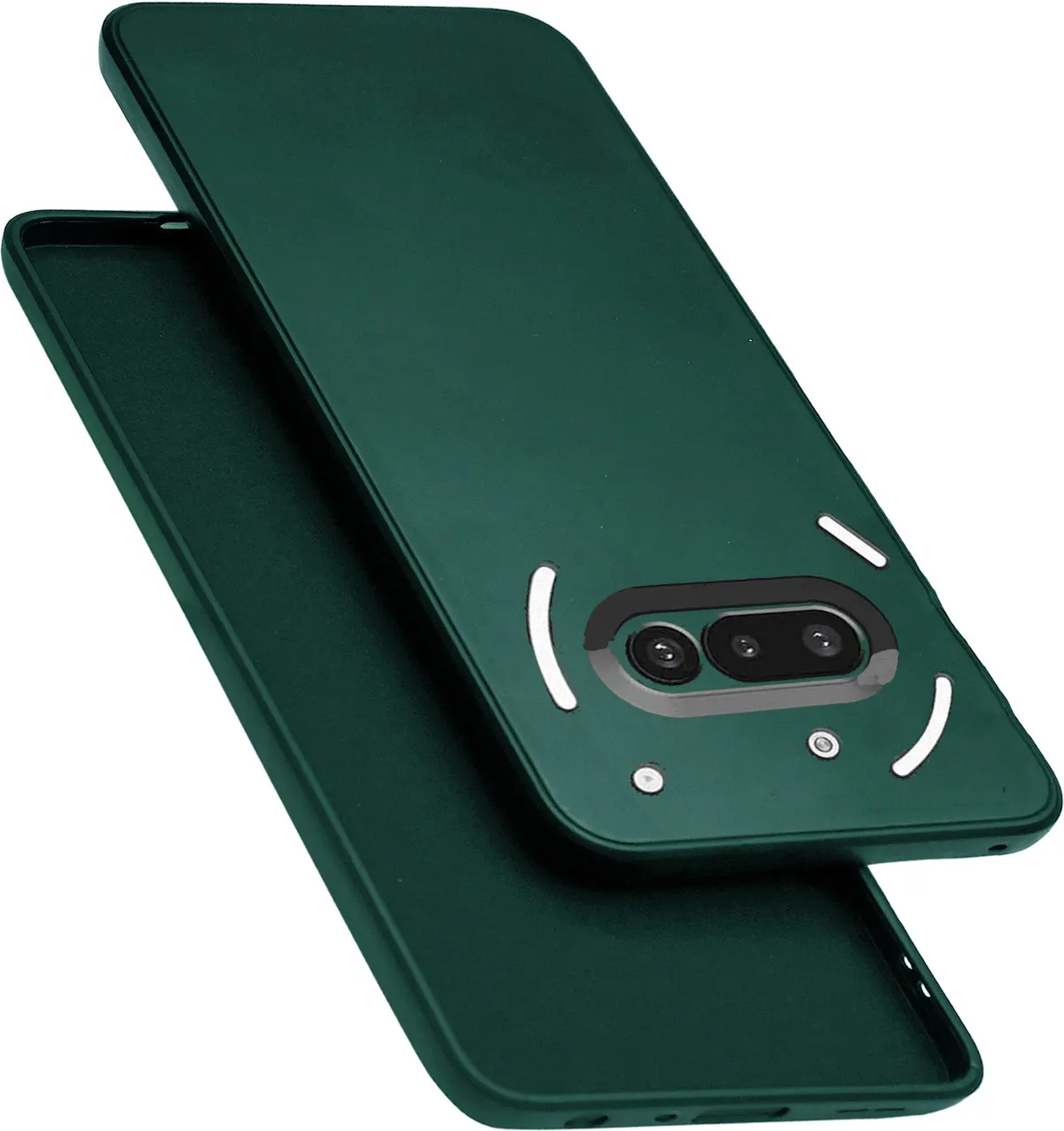 Micvir Back Cover for Nothing Phone (3a) (Green, Dual Protection, Silicon, Pack of: 1)