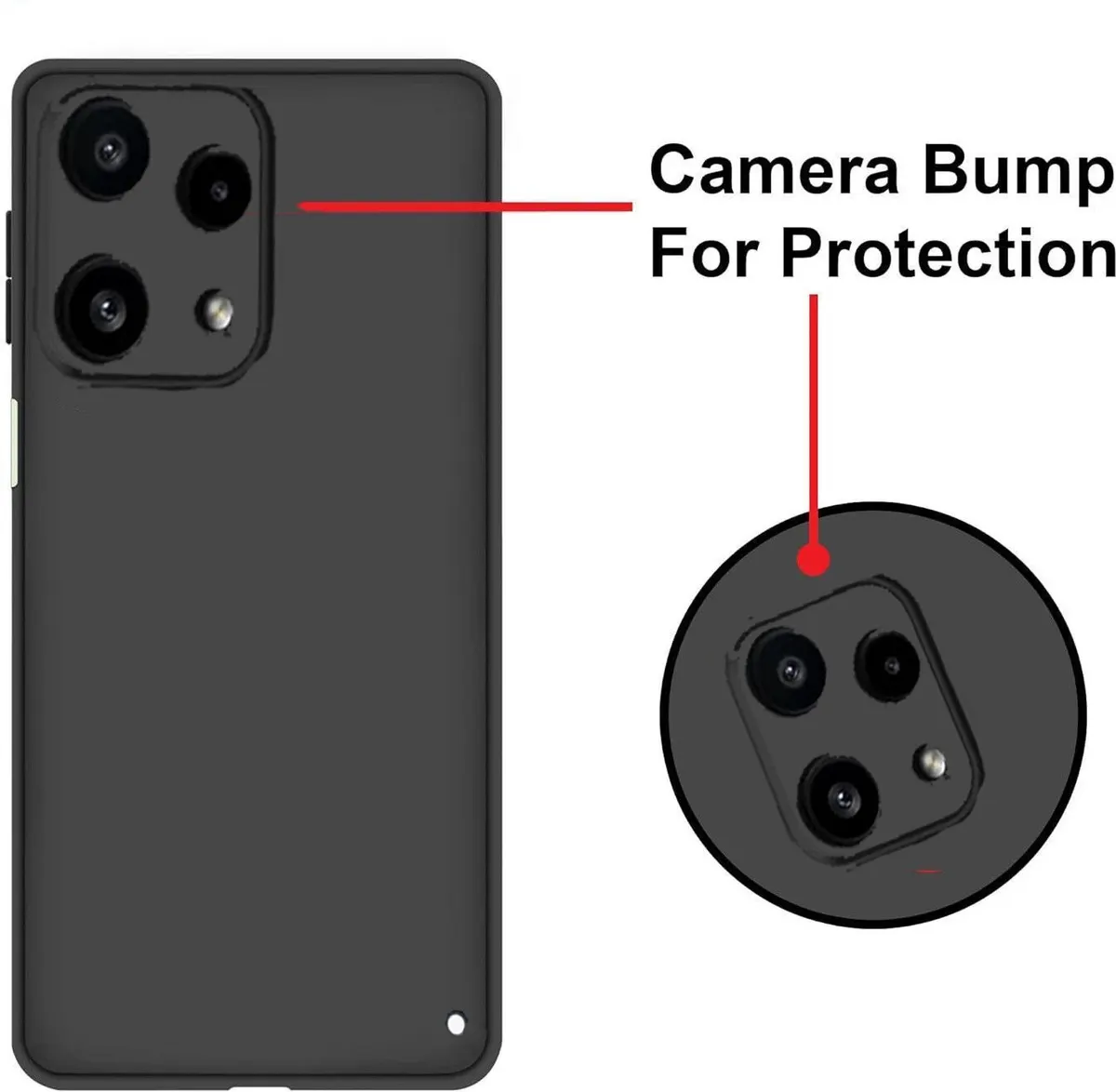Xolia Back Cover for Nothing Phone (3a) Lite (Black, Dual Protection, Silicon, Pack of: 1) — image 2 of 5