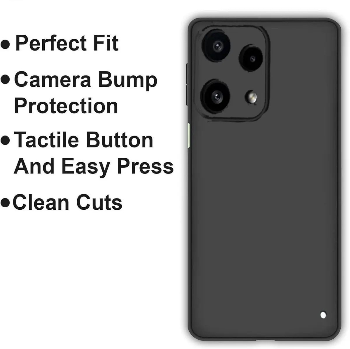 Xolia Back Cover for Nothing Phone (3a) Lite (Black, Dual Protection, Silicon, Pack of: 1) — image 4 of 5