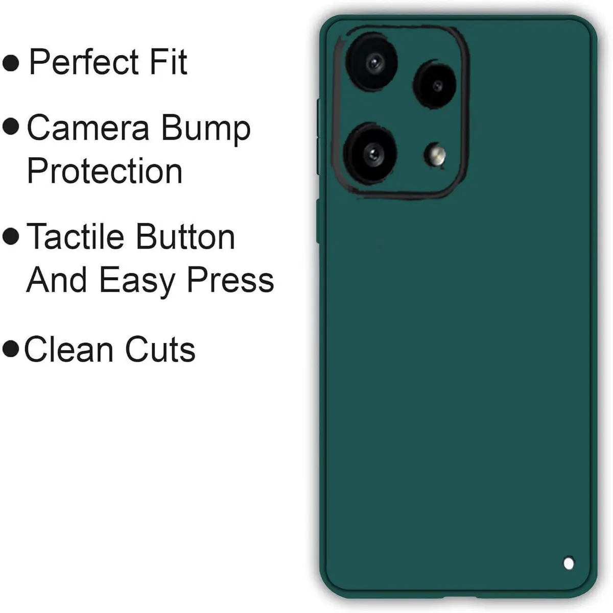 Xolia Back Cover for Nothing Phone (3a) Lite (Green, Dual Protection, Silicon, Pack of: 1) — image 4 of 5
