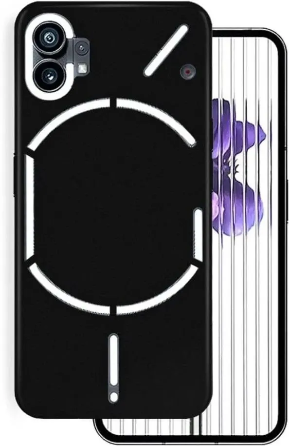 Micvir Back Cover for Nothing Phone (1) (Black, White, Dual Protection, Silicon, Pack of: 1) — image 2 of 5