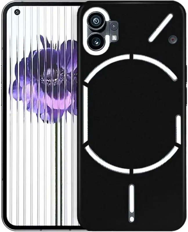 Micvir Back Cover for Nothing Phone (1) (Black, White, Dual Protection, Silicon, Pack of: 1) — image 3 of 5