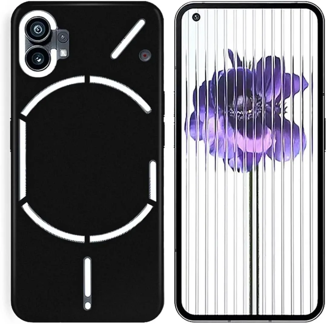 Micvir Back Cover for Nothing Phone (1) (Black, White, Dual Protection, Silicon, Pack of: 1) — image 4 of 5