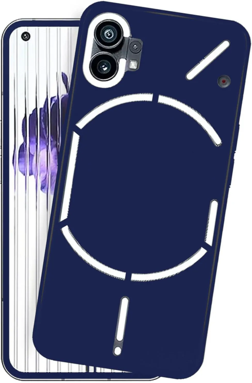 Micvir Back Cover for Nothing Phone (1) (Blue, Dual Protection, Silicon, Pack of: 1) — image 3 of 5