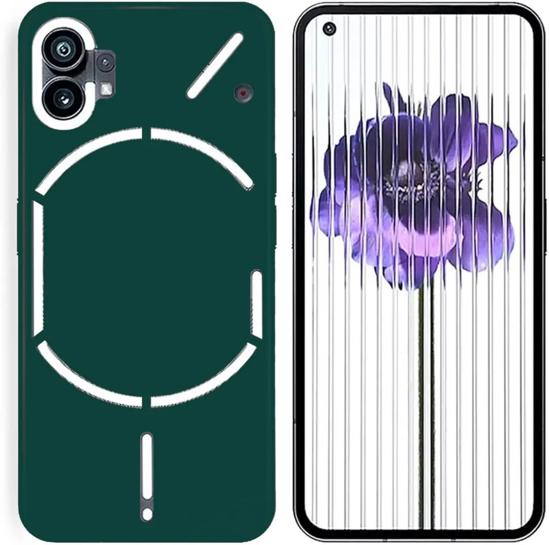 Micvir Back Cover for Nothing Phone (1) (Green, Dual Protection, Silicon, Pack of: 1) — image 4 of 5