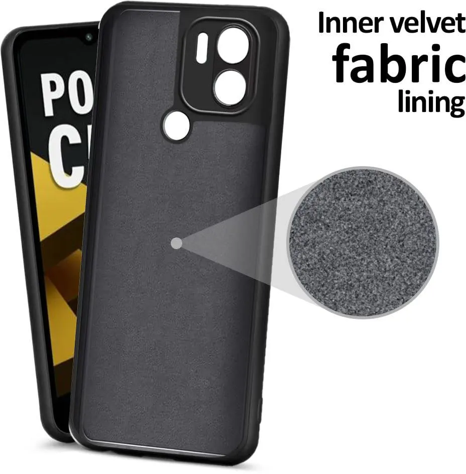 Micvir Back Cover for Poco C50 (Black, Dual Protection, Silicon, Pack of: 1) — image 5 of 5
