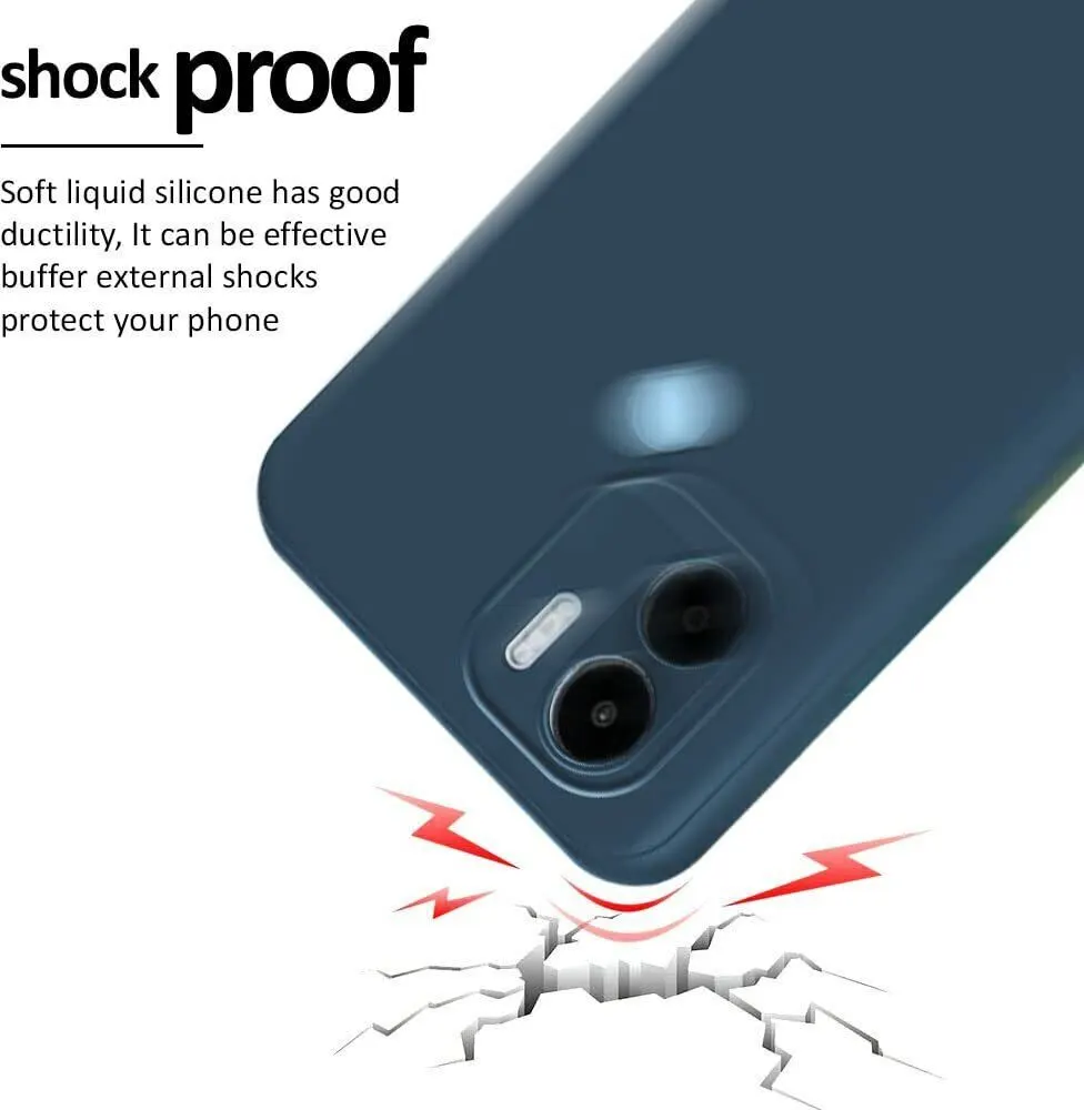 Micvir Back Cover for Poco C50 (Blue, Dual Protection, Silicon, Pack of: 1) — image 3 of 5