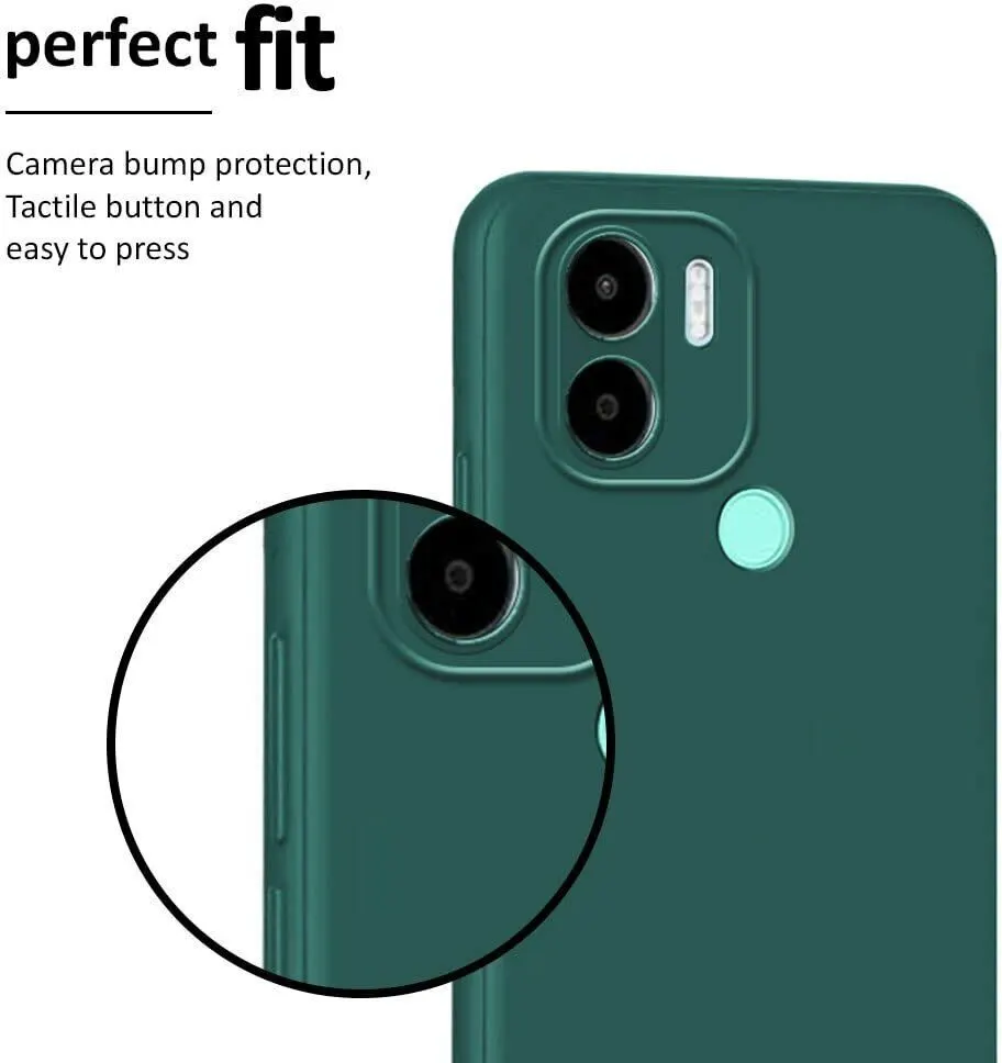Micvir Back Cover for Poco C50 (Green, Dual Protection, Silicon, Pack of: 1) — image 3 of 5