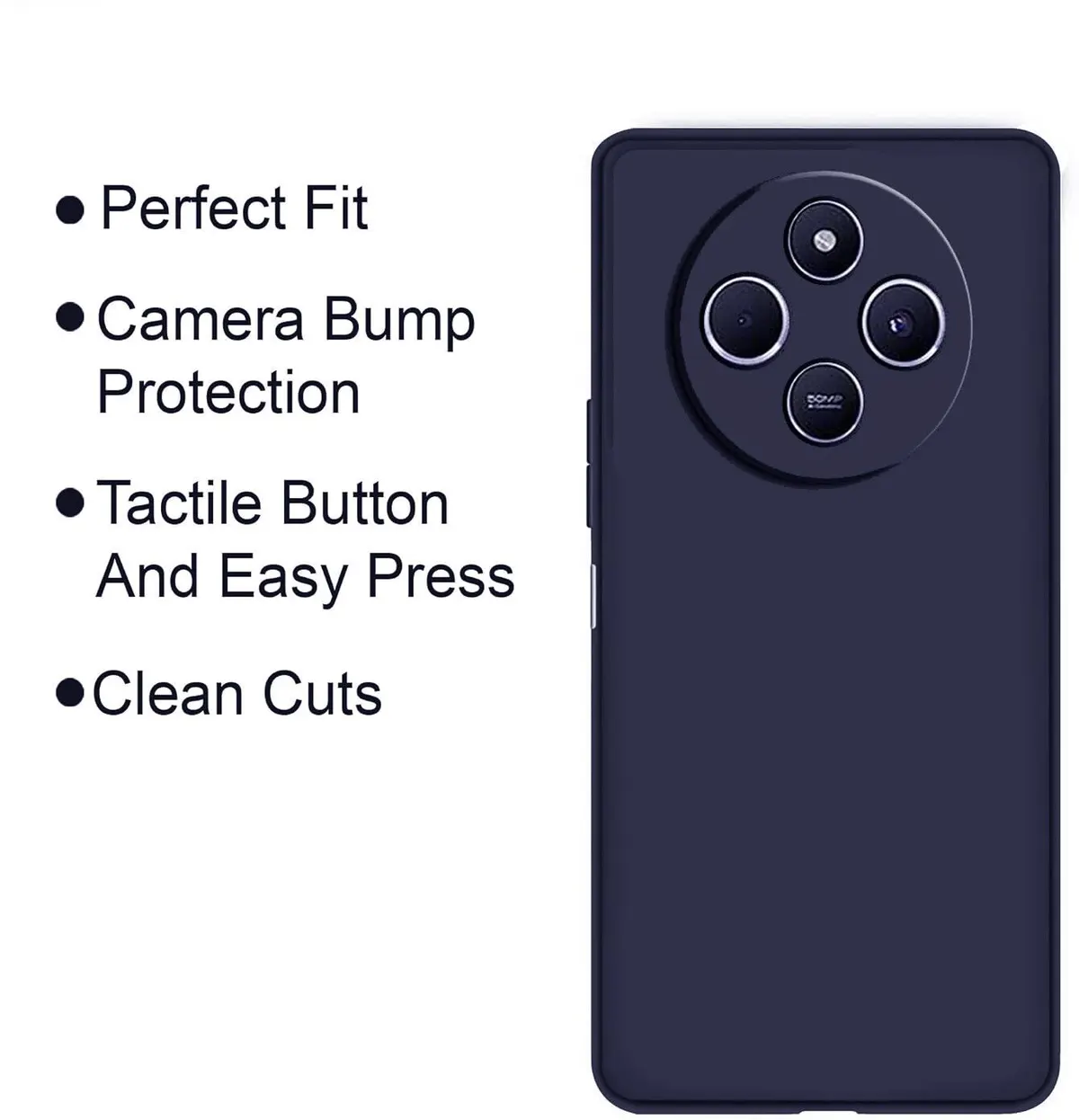 Micvir Back Cover for POCO C75 5G (Blue, Dual Protection, Silicon, Pack of: 1) — image 4 of 5