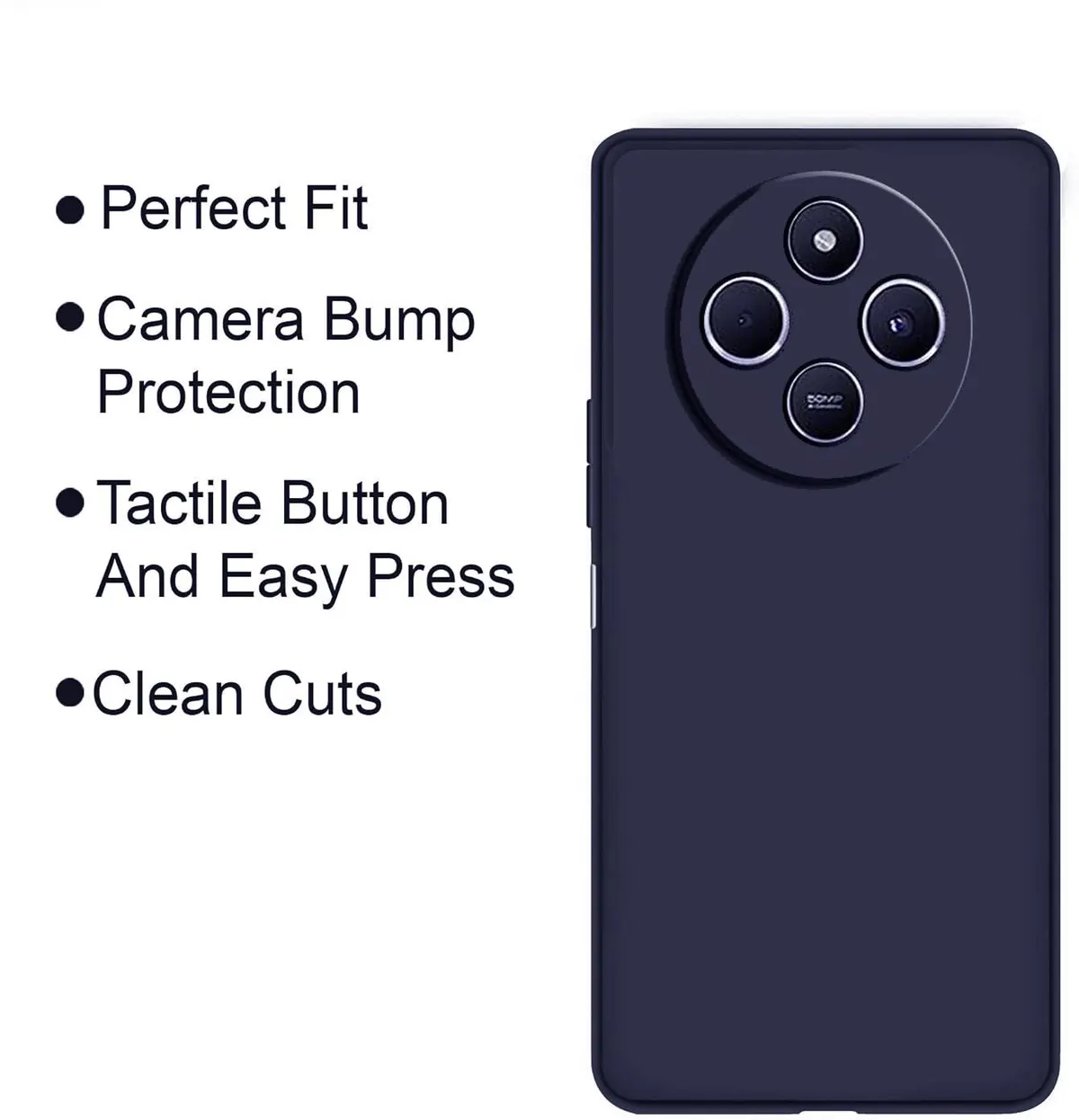 Micvir Back Cover for POCO M7 5G (Blue, Dual Protection, Silicon, Pack of: 1) — image 4 of 5