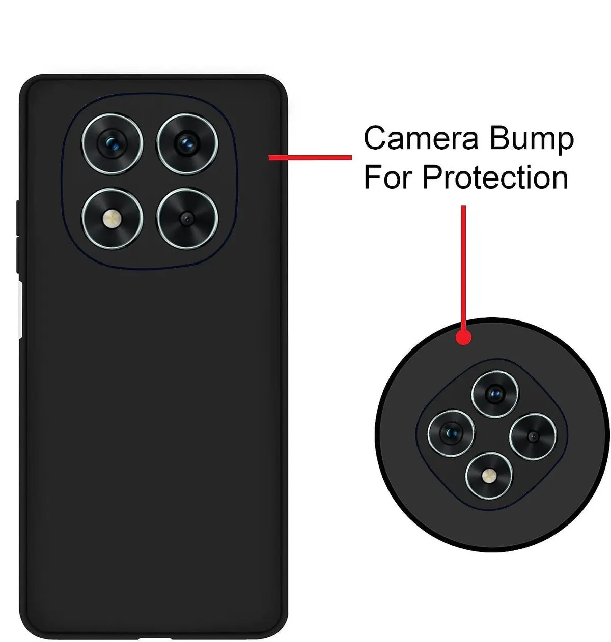 Micvir Back Cover for Poco X7 5G (Black, Dual Protection, Silicon, Pack of: 1) — image 3 of 5