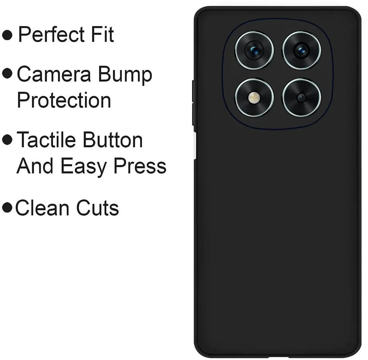 Micvir Back Cover for Poco X7 5G (Black, Dual Protection, Silicon, Pack of: 1) — image 4 of 5