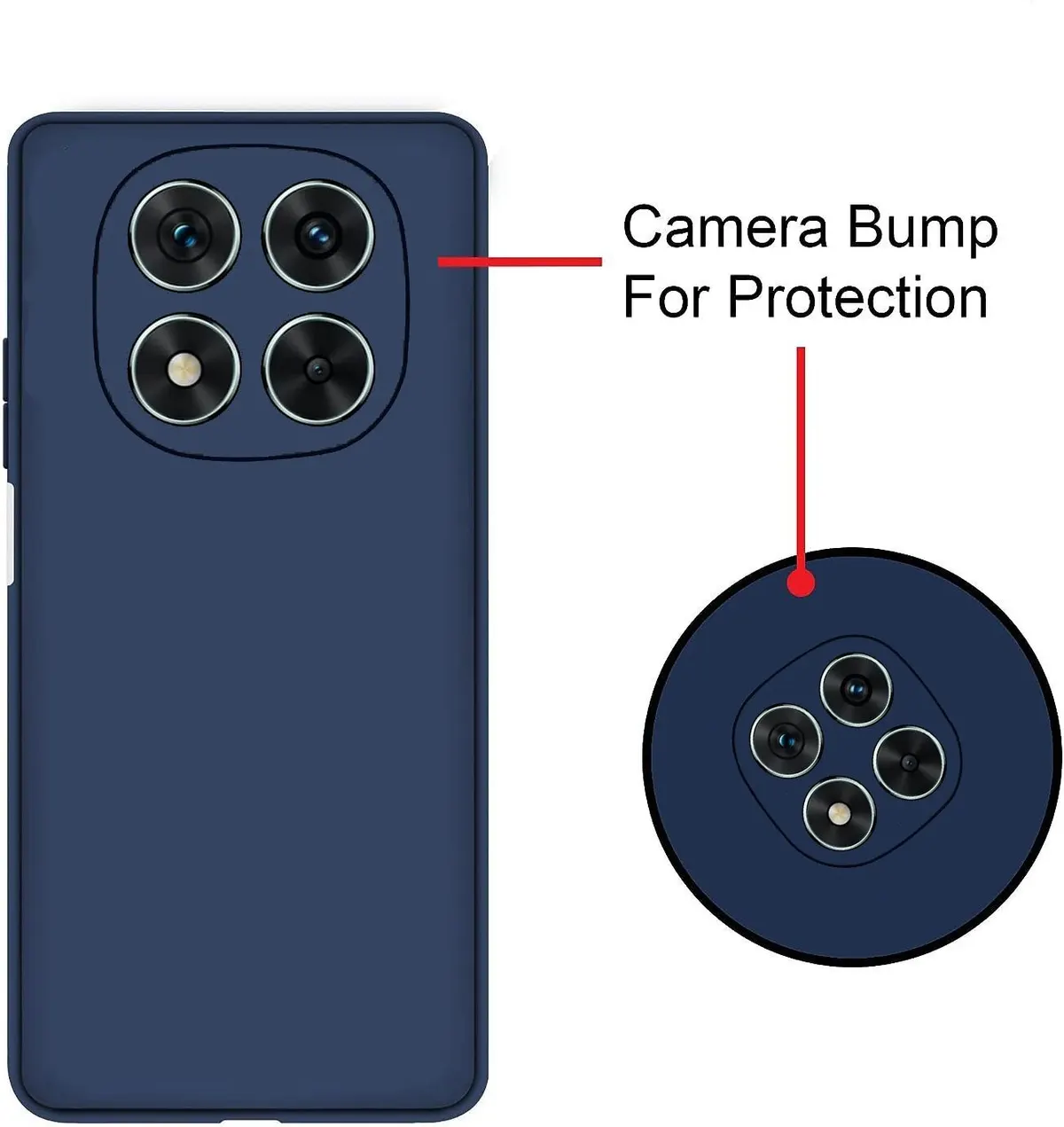 Micvir Back Cover for Poco X7 5G (Blue, Dual Protection, Silicon, Pack of: 1) — image 3 of 5