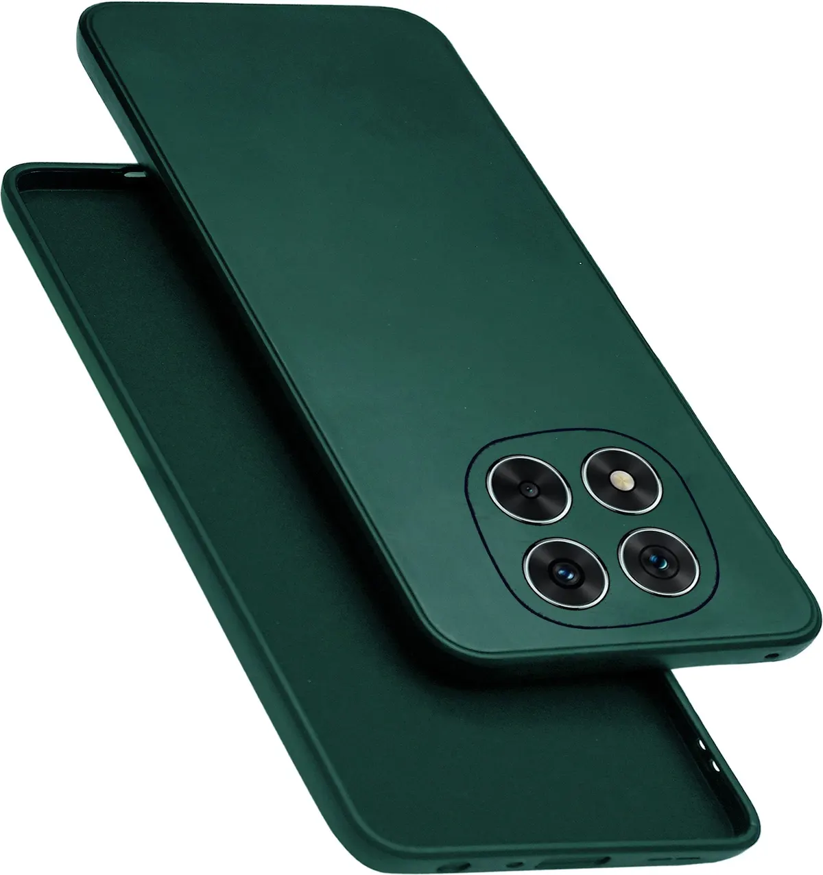 Micvir Back Cover for Poco X7 5G (Green, Dual Protection, Silicon, Pack of: 1)