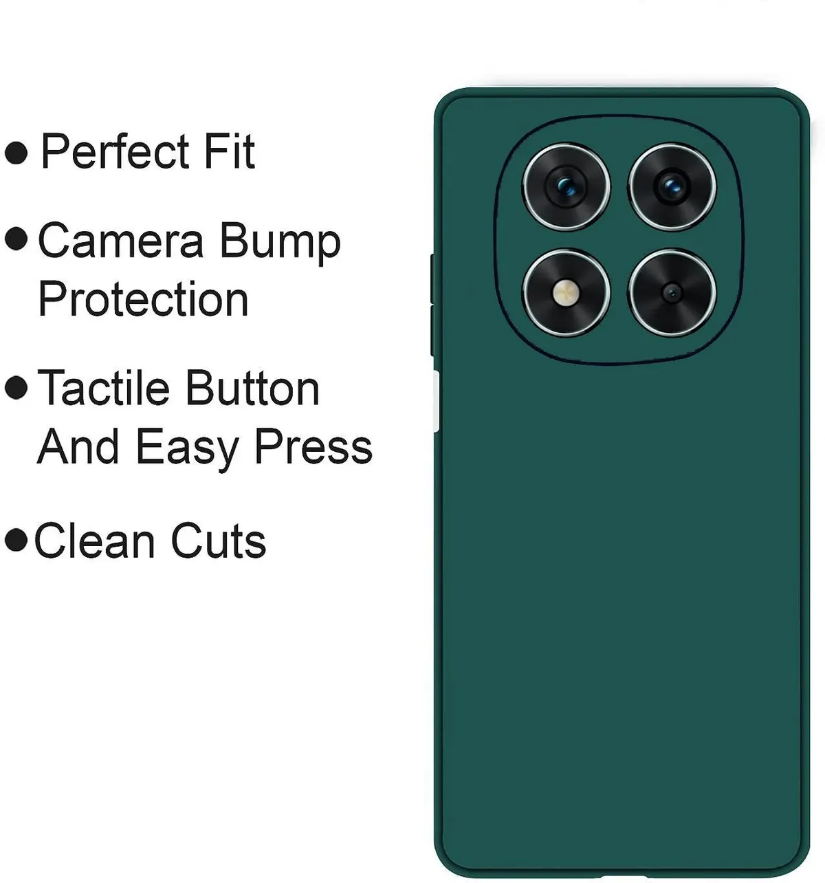 Micvir Back Cover for Poco X7 5G (Green, Dual Protection, Silicon, Pack of: 1) — image 4 of 5