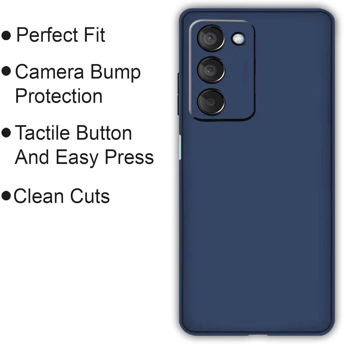 Micvir Back Cover for Redmi 15 5G (Blue, Dual Protection, Silicon, Pack of: 1) — image 4 of 5