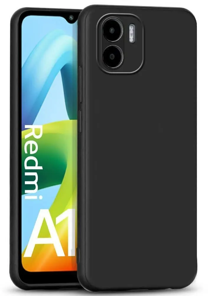 Micvir Back Cover for Redmi A1 (Black, Dual Protection, Silicon, Pack of: 1) — image 2 of 5