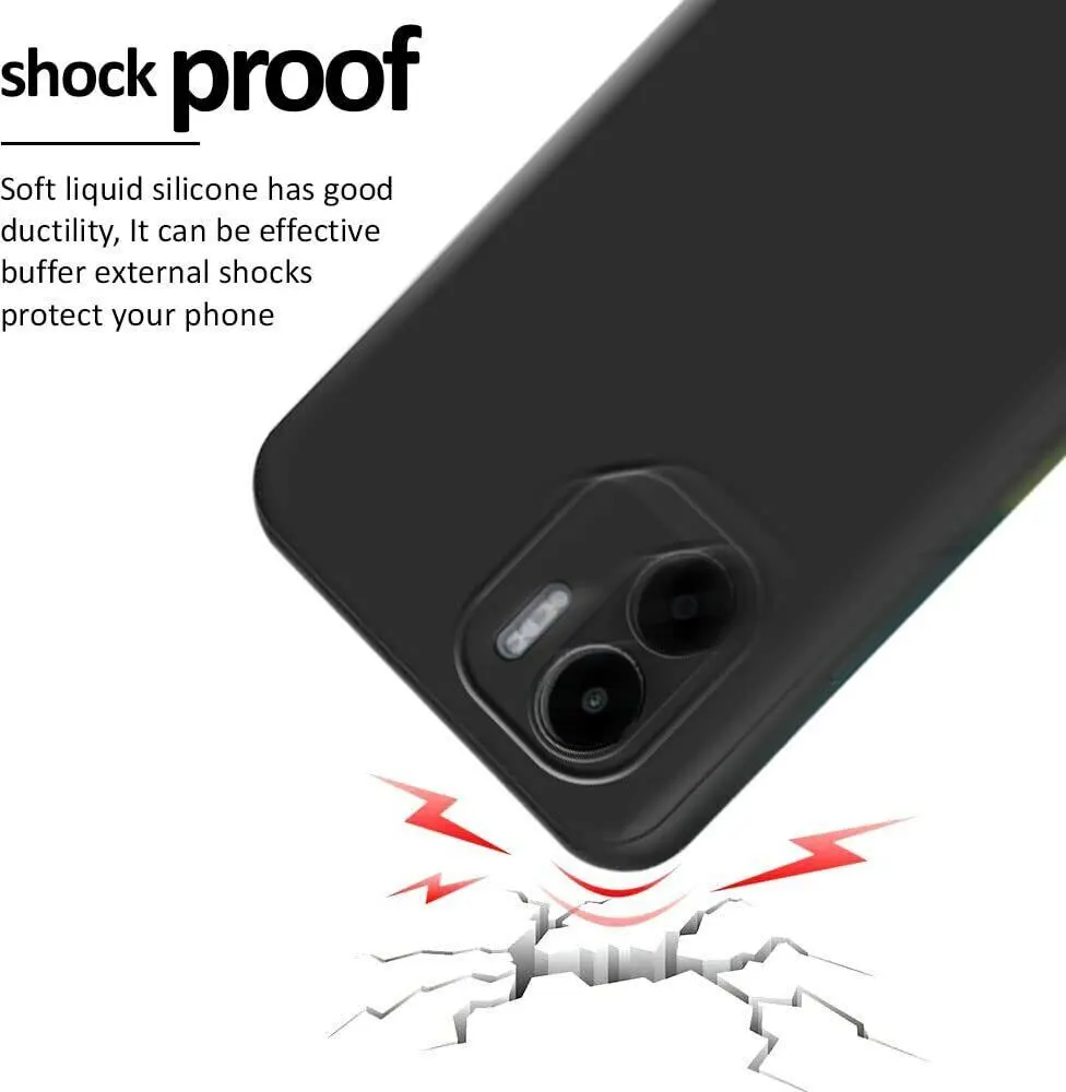 Micvir Back Cover for Redmi A1 (Black, Dual Protection, Silicon, Pack of: 1) — image 4 of 5