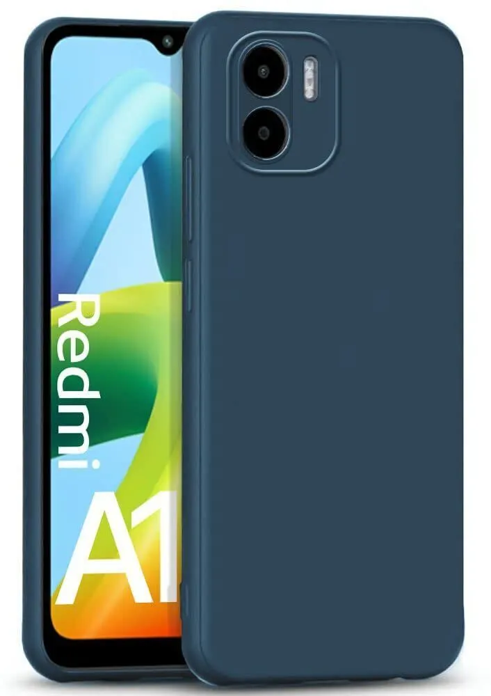 Micvir Back Cover for Redmi A1 (Blue, Dual Protection, Silicon, Pack of: 1) — image 2 of 5