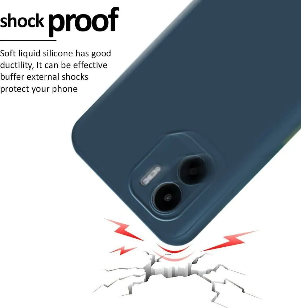 Micvir Back Cover for Redmi A1 (Blue, Dual Protection, Silicon, Pack of: 1) — image 4 of 5