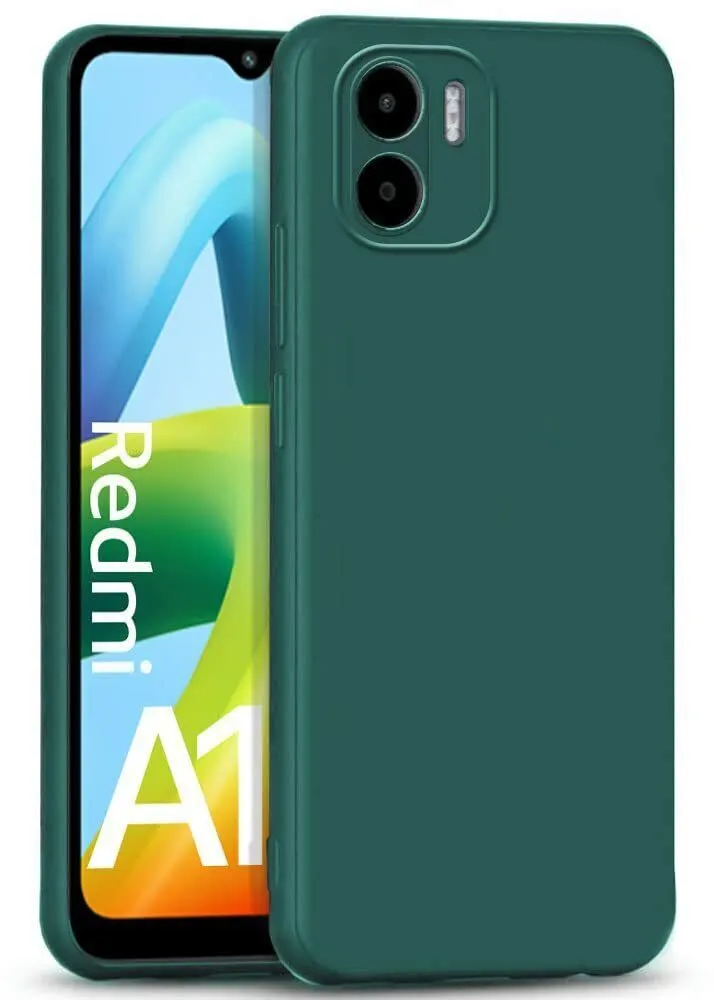 Micvir Back Cover for Redmi A1 (Green, Dual Protection, Silicon, Pack of: 1) — image 2 of 5