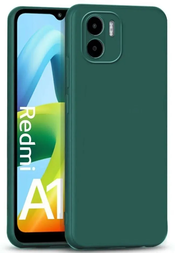 Micvir Back Cover for Redmi A2 (Green, Dual Protection, Silicon, Pack of: 1) — image 2 of 5