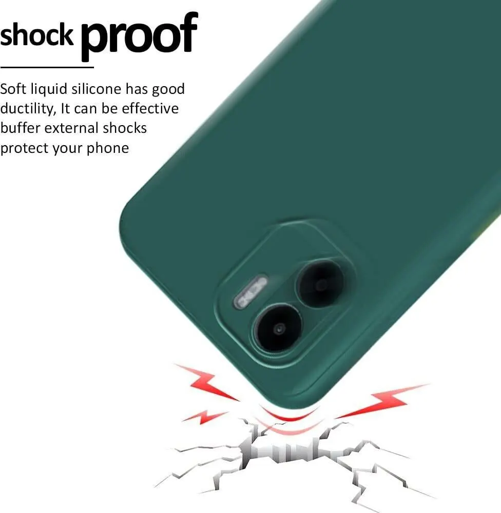 Micvir Back Cover for Redmi A2 (Green, Dual Protection, Silicon, Pack of: 1) — image 4 of 5