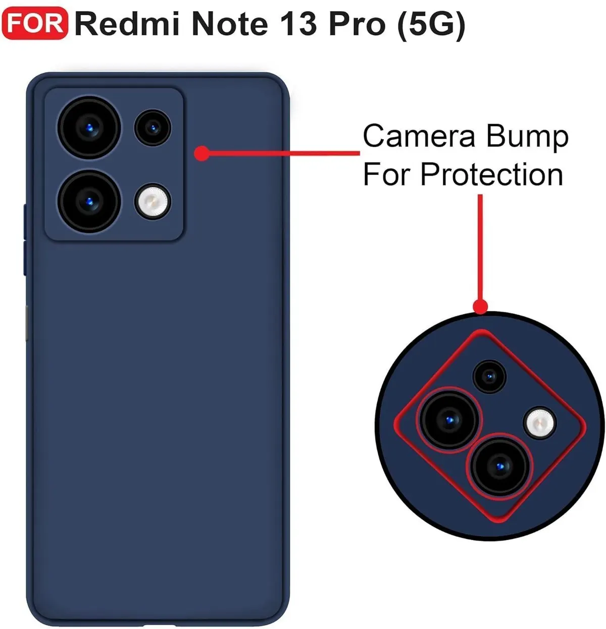 Micvir Back Cover for realme 13 5G (Blue, Dual Protection, Silicon, Pack of: 1) — image 2 of 5