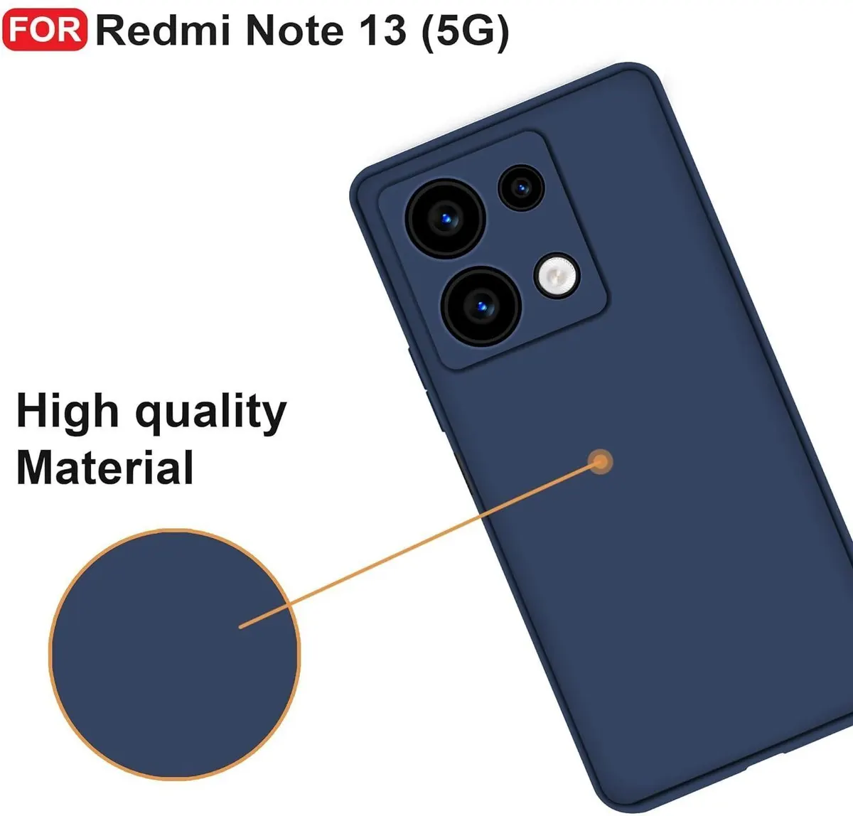 Micvir Back Cover for realme 13 5G (Blue, Dual Protection, Silicon, Pack of: 1) — image 3 of 5