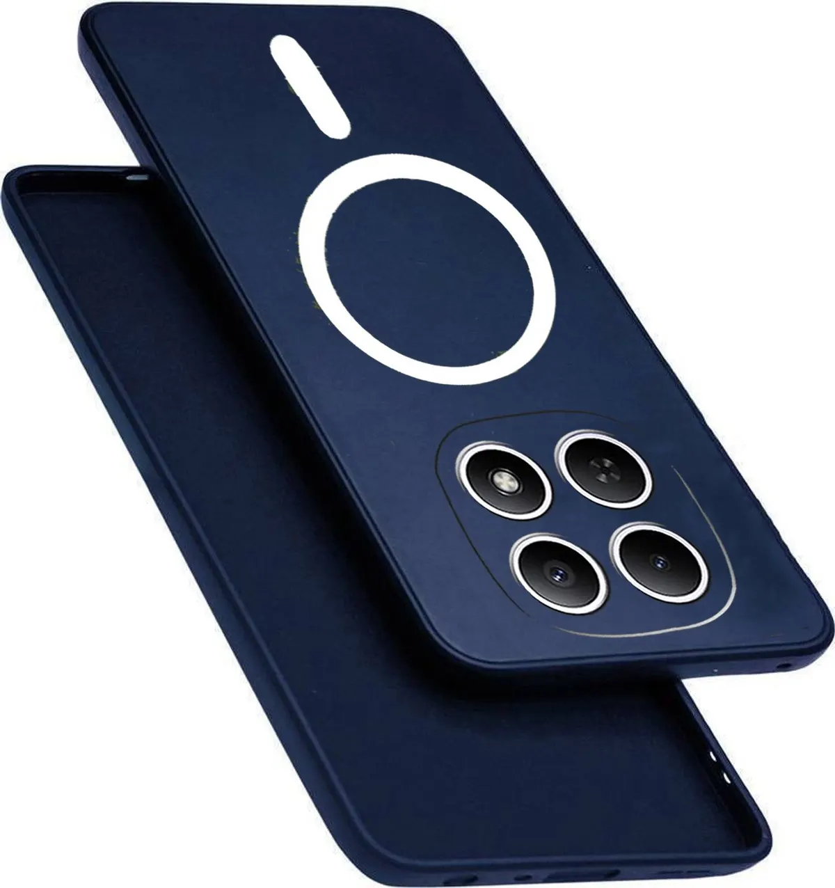 Xolia Back Cover for Redmi Note 15 5G (Blue, Dual Protection, Silicon, Pack of: 1)