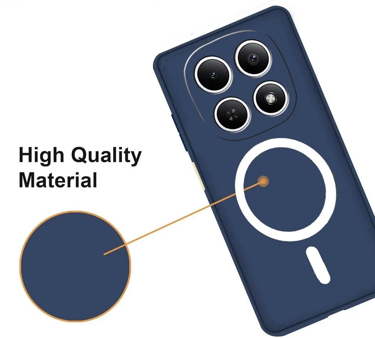 Xolia Back Cover for Redmi Note 15 5G (Blue, Dual Protection, Silicon, Pack of: 1) — image 4 of 5