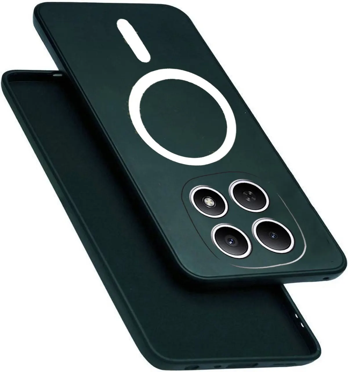 Xolia Back Cover for Redmi Note 15 5G (Green, Dual Protection, Silicon, Pack of: 1)