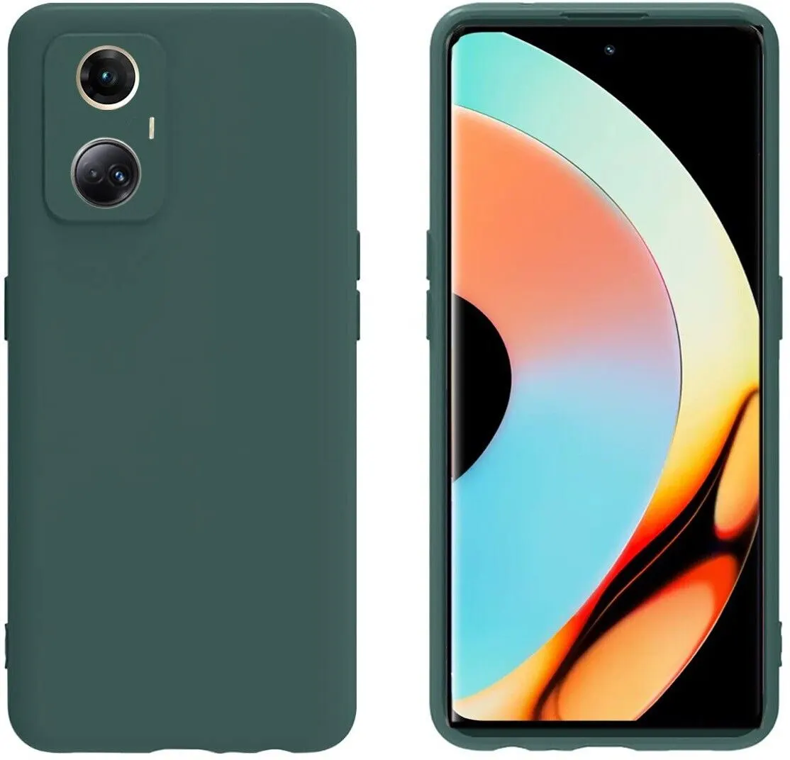 Micvir Back Cover for Realme 10 Pro Plus 5G (Green, Dual Protection, Silicon, Pack of: 1) — image 2 of 5