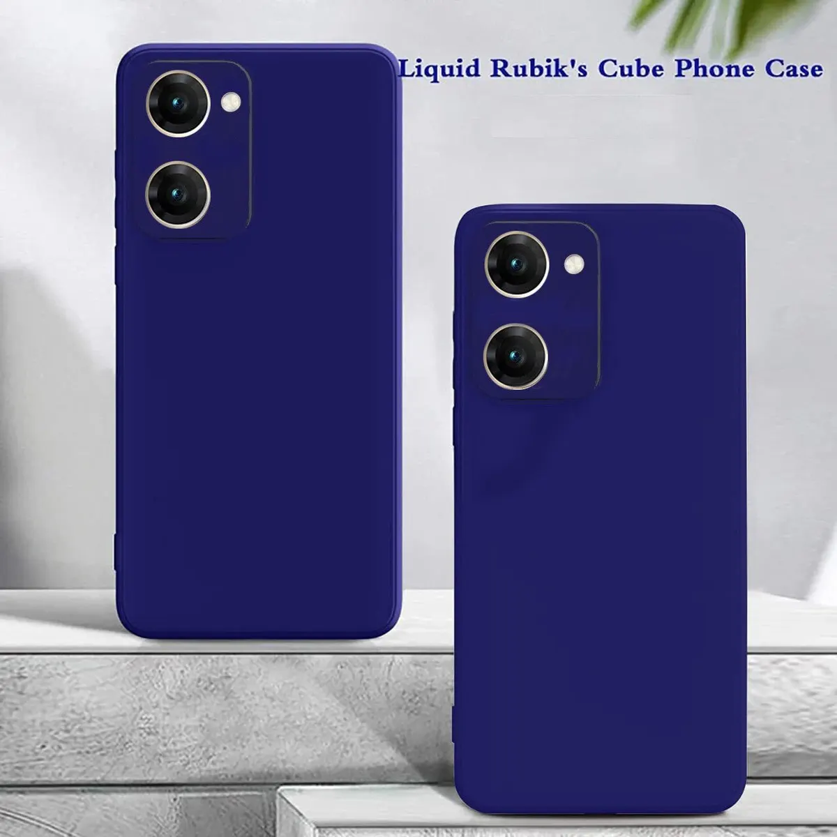 Micvir Back Cover for Realme 10 (Blue, Dual Protection, Silicon, Pack of: 1) — image 3 of 5