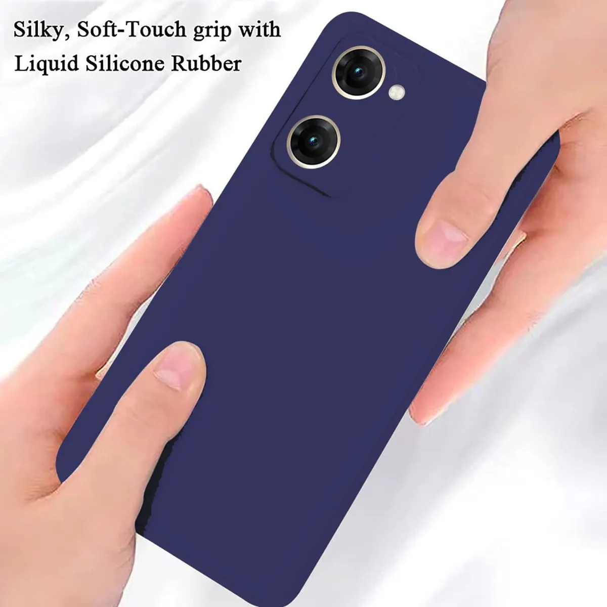 Micvir Back Cover for Realme 10 (Blue, Dual Protection, Silicon, Pack of: 1) — image 4 of 5