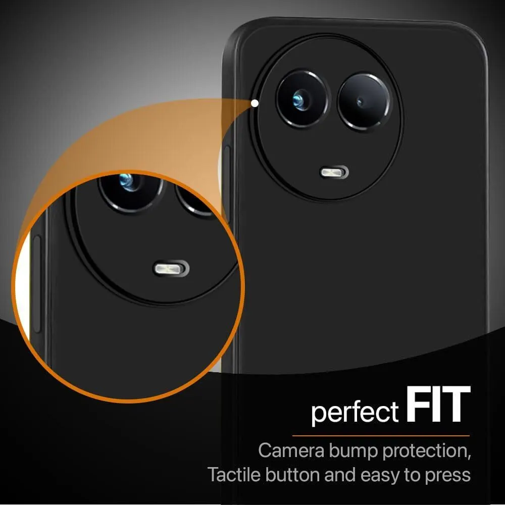 Micvir Back Cover for Realme 11 5G (Black, Dual Protection, Silicon, Pack of: 1) — image 3 of 5
