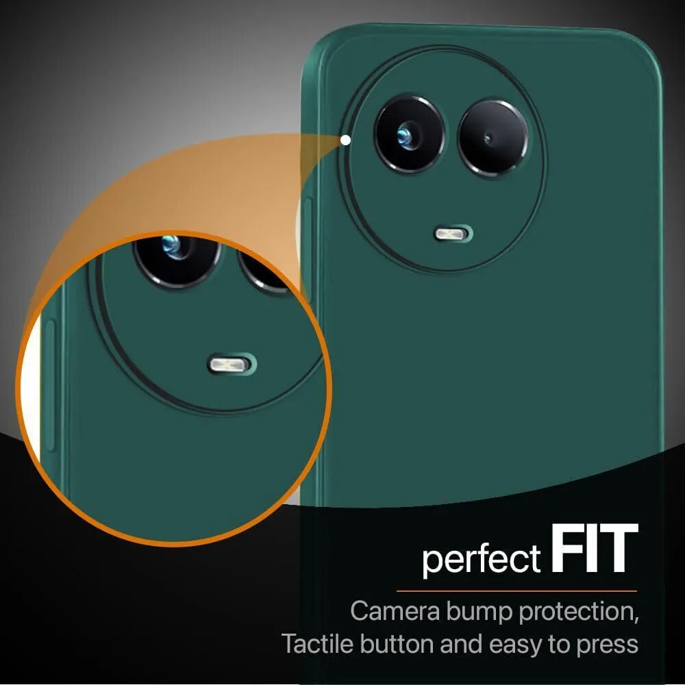 Micvir Back Cover for Realme 11 5G (Green, Dual Protection, Silicon, Pack of: 1) — image 3 of 5