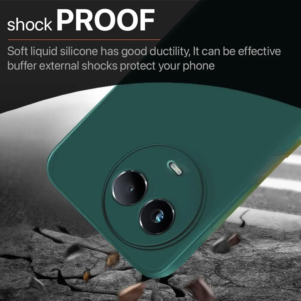 Micvir Back Cover for Realme 11 5G (Green, Dual Protection, Silicon, Pack of: 1) — image 4 of 5
