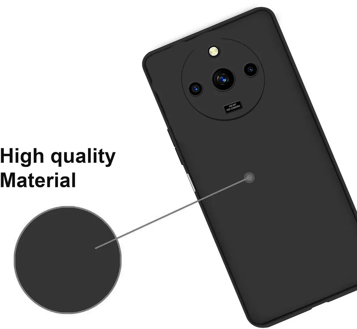 Micvir Back Cover for Realme 11 Pro Plus 5G (Black, Dual Protection, Silicon, Pack of: 1) — image 2 of 5