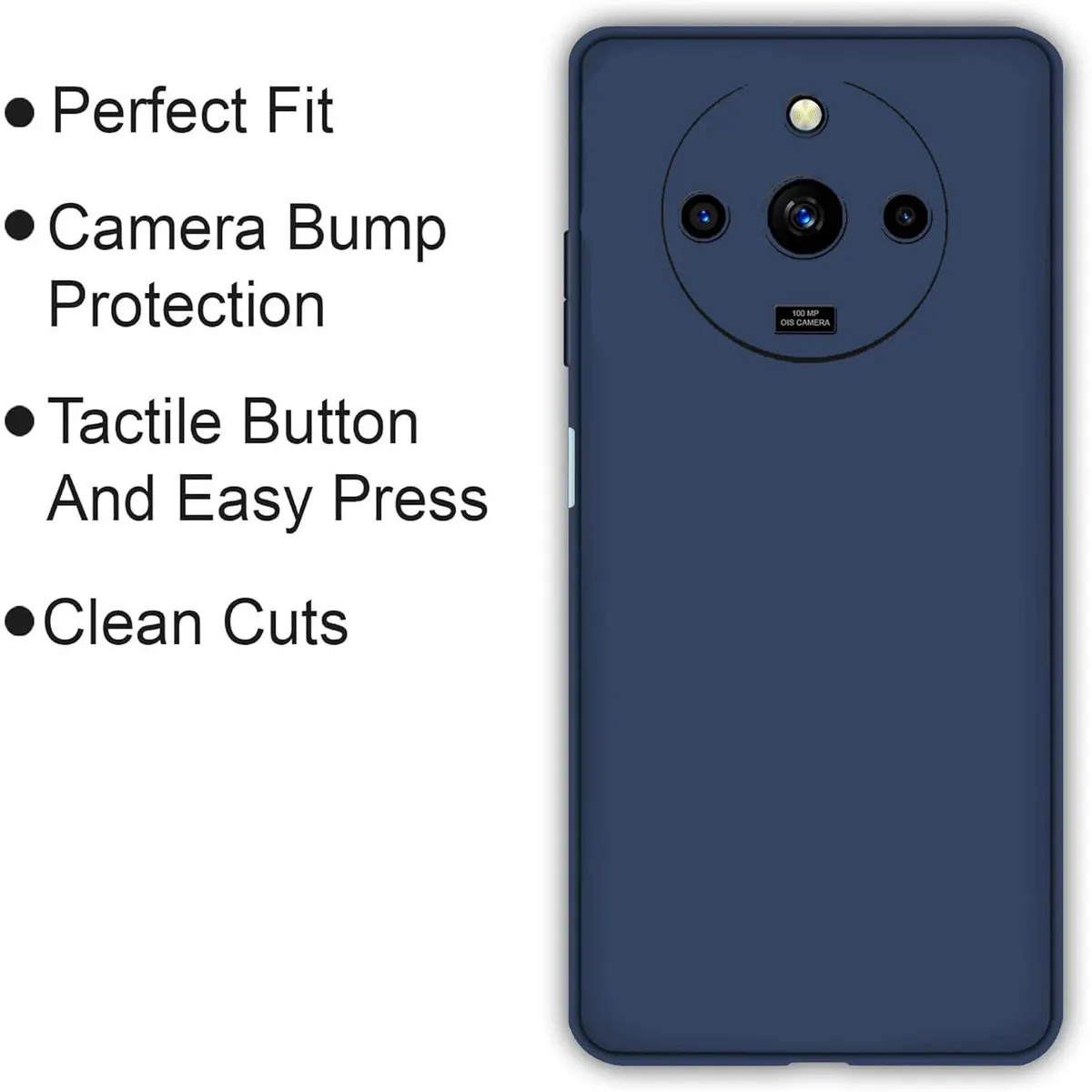 Micvir Back Cover for Realme 11 Pro Plus 5G (Blue, Dual Protection, Silicon, Pack of: 1) — image 4 of 5