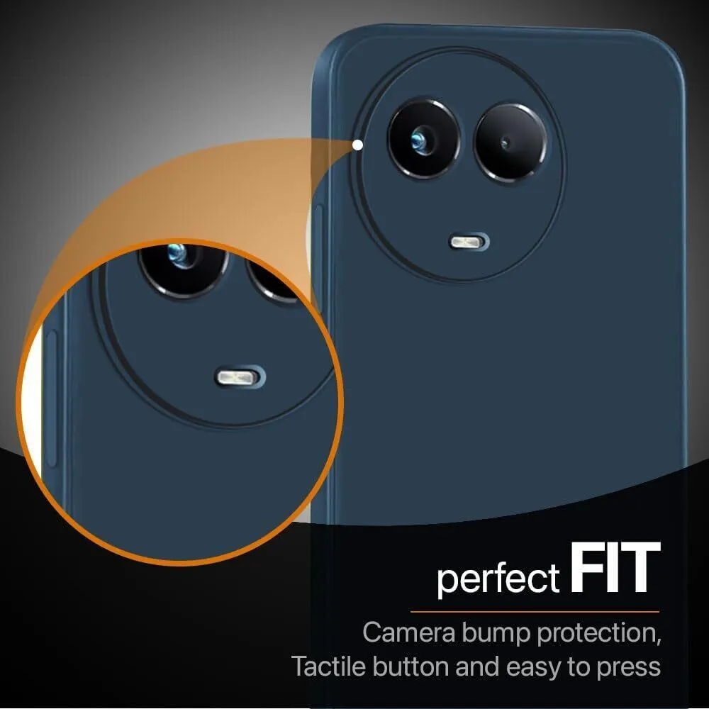 Micvir Back Cover for Realme 11 5G (Blue, Dual Protection, Silicon, Pack of: 1) — image 4 of 5
